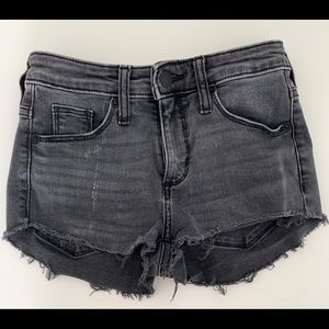 Black Denim Shorts